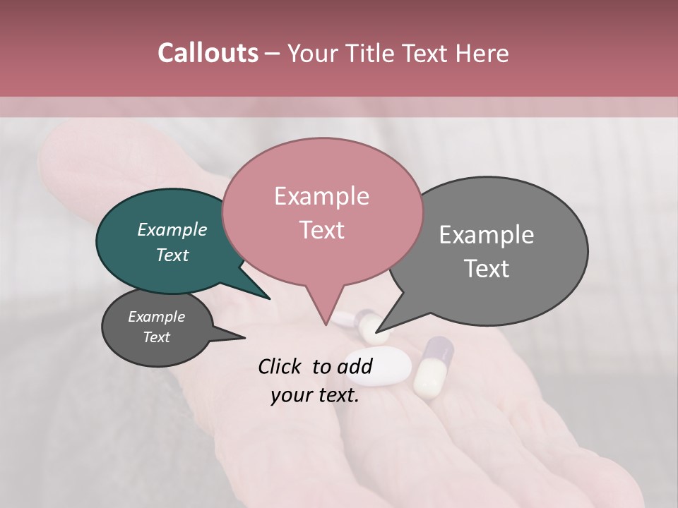 A Person Holding A Pill Pill In Their Hand PowerPoint Template