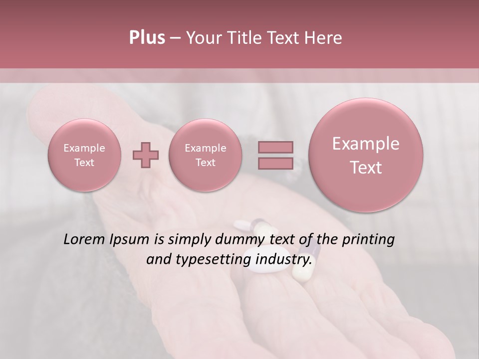 A Person Holding A Pill Pill In Their Hand PowerPoint Template