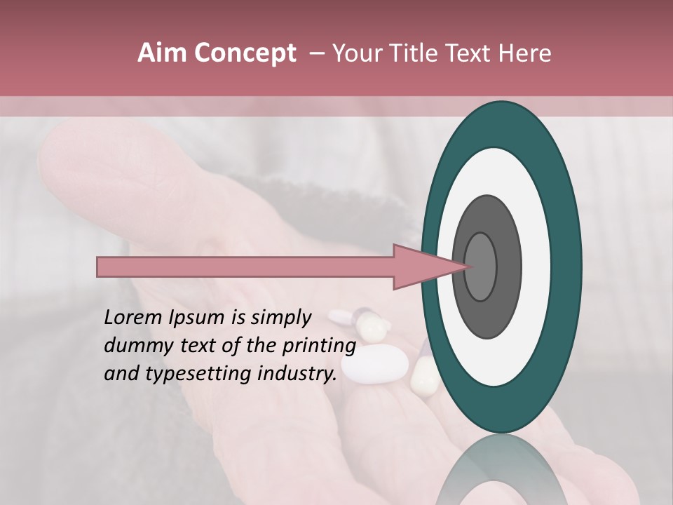 A Person Holding A Pill Pill In Their Hand PowerPoint Template