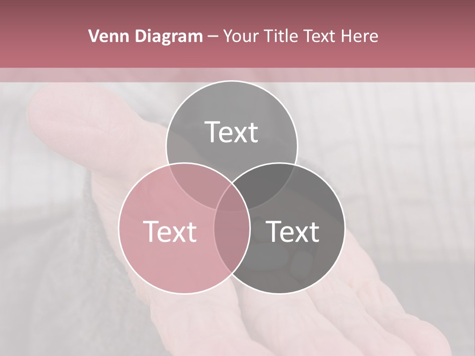 A Person Holding A Pill Pill In Their Hand PowerPoint Template