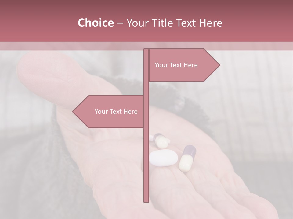 A Person Holding A Pill Pill In Their Hand PowerPoint Template