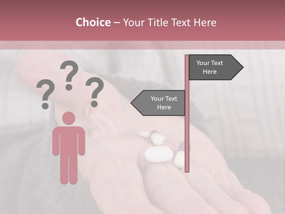 A Person Holding A Pill Pill In Their Hand PowerPoint Template