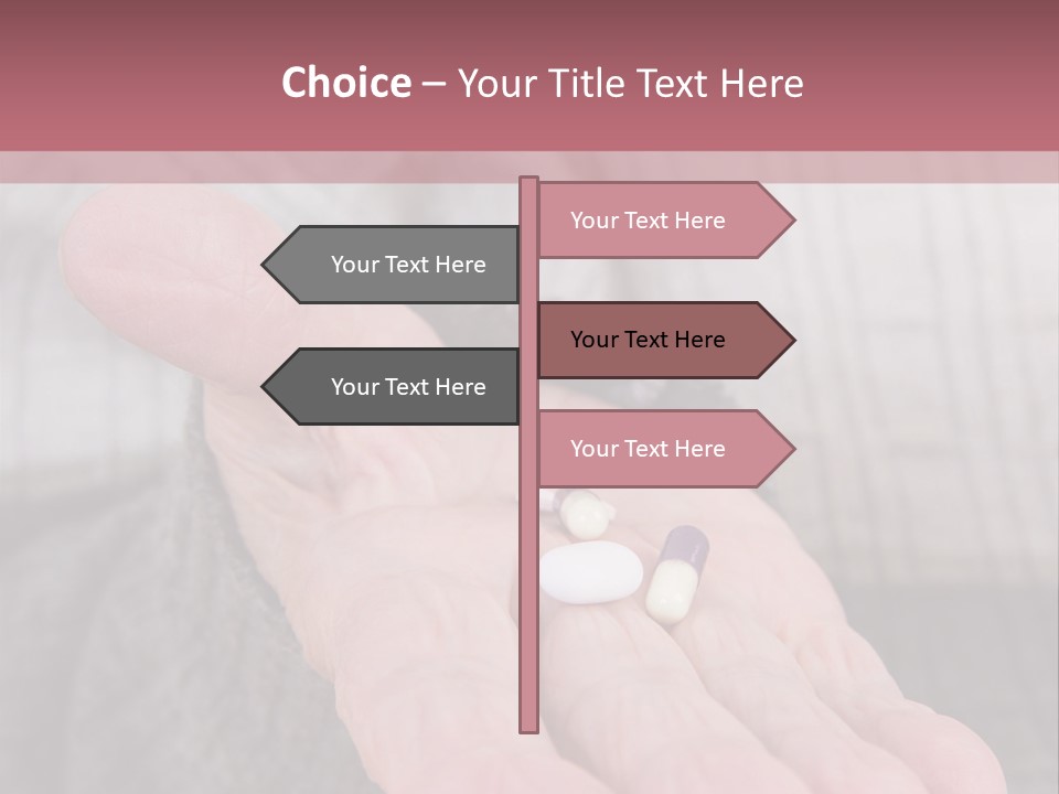 A Person Holding A Pill Pill In Their Hand PowerPoint Template