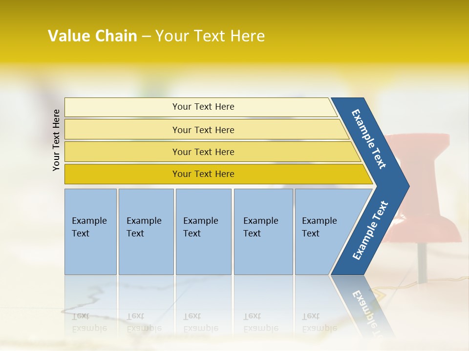 A Group Of Pins With A Map In The Background PowerPoint Template