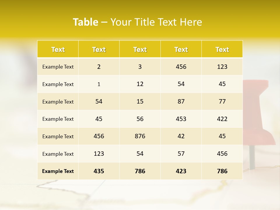 A Group Of Pins With A Map In The Background PowerPoint Template