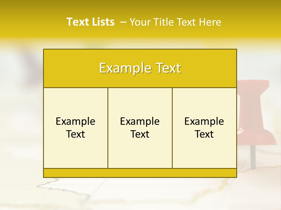 A Group Of Pins With A Map In The Background PowerPoint Template