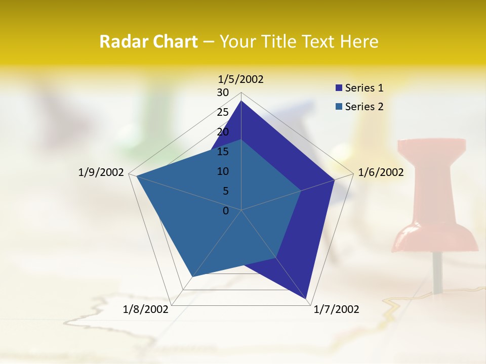 A Group Of Pins With A Map In The Background PowerPoint Template