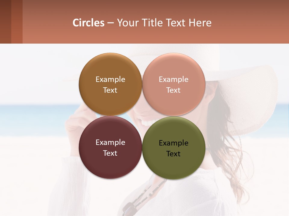 A Woman In A White Hat Pointing At The Camera PowerPoint Template