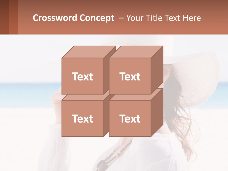 A Woman In A White Hat Pointing At The Camera PowerPoint Template