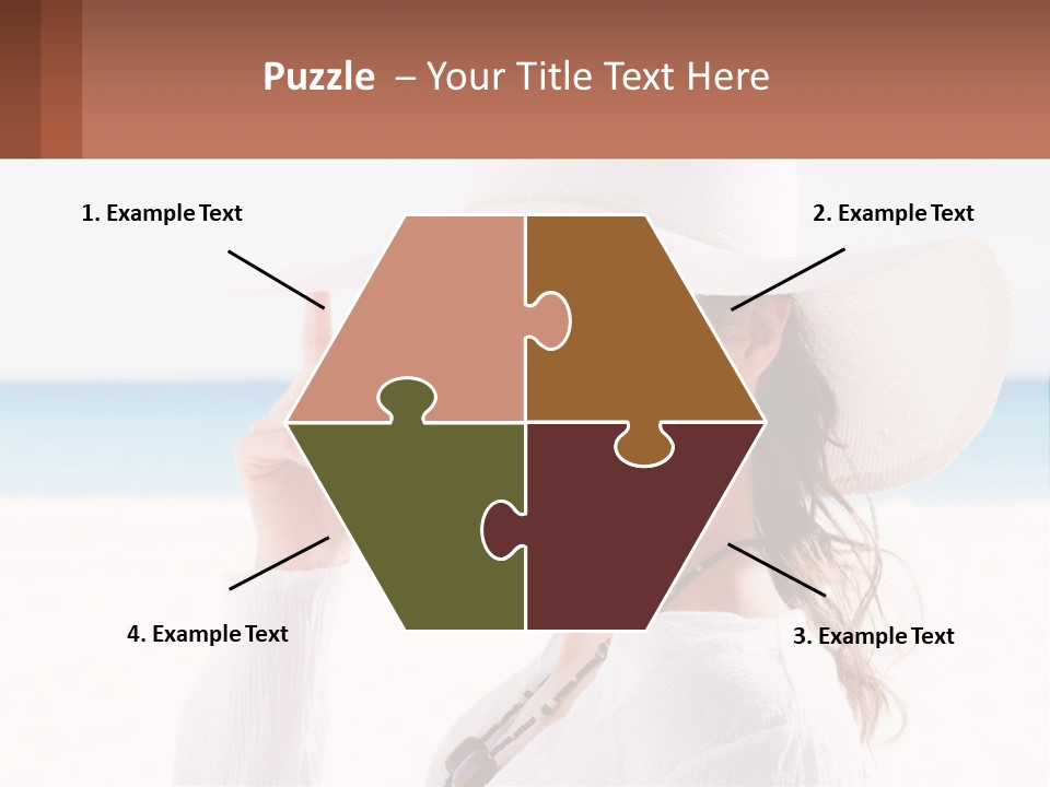 A Woman In A White Hat Pointing At The Camera PowerPoint Template