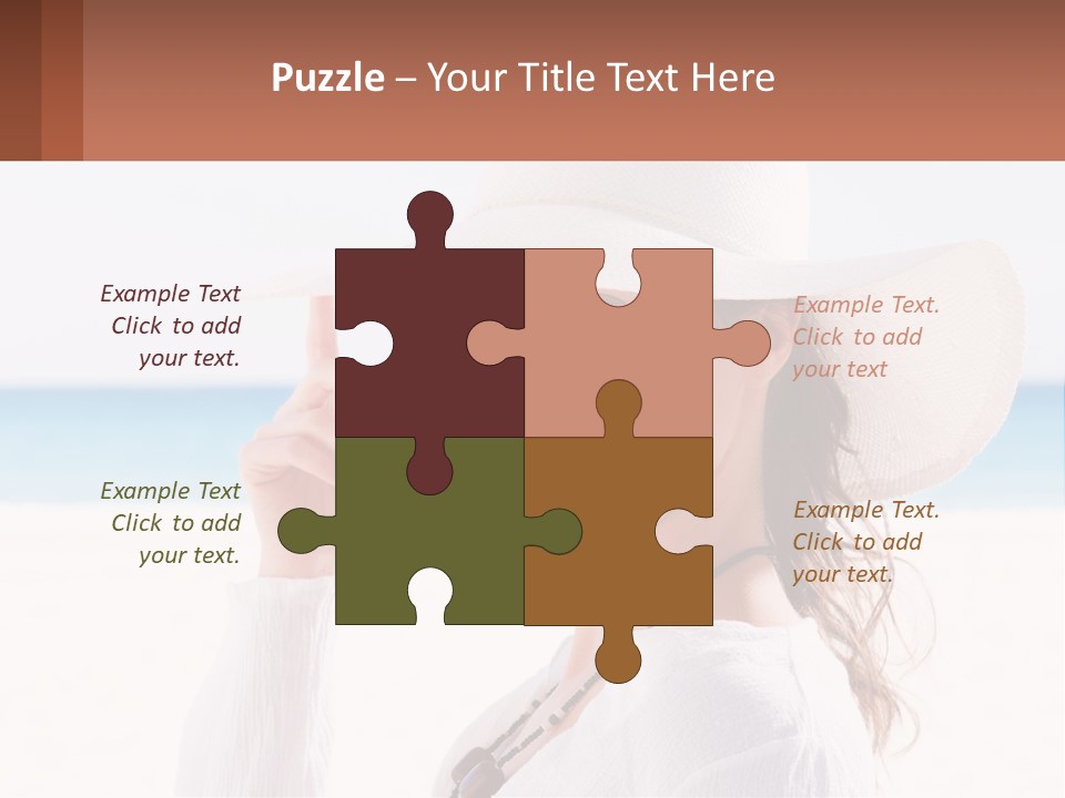 A Woman In A White Hat Pointing At The Camera PowerPoint Template