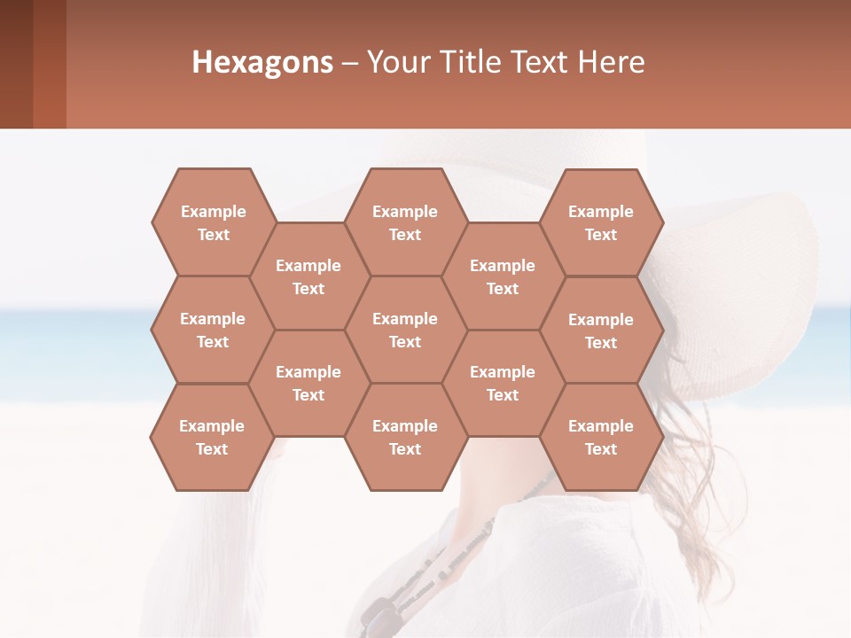 A Woman In A White Hat Pointing At The Camera PowerPoint Template