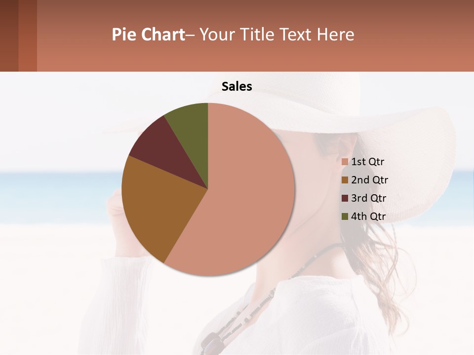 A Woman In A White Hat Pointing At The Camera PowerPoint Template