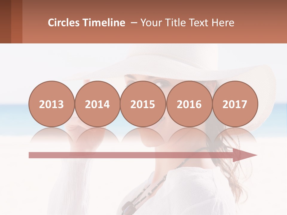 A Woman In A White Hat Pointing At The Camera PowerPoint Template