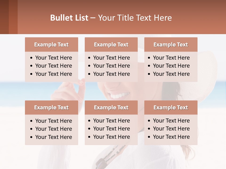 A Woman In A White Hat Pointing At The Camera PowerPoint Template