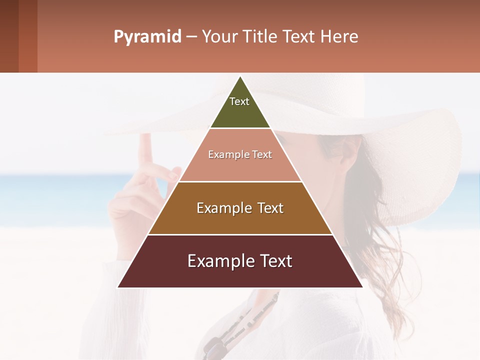 A Woman In A White Hat Pointing At The Camera PowerPoint Template