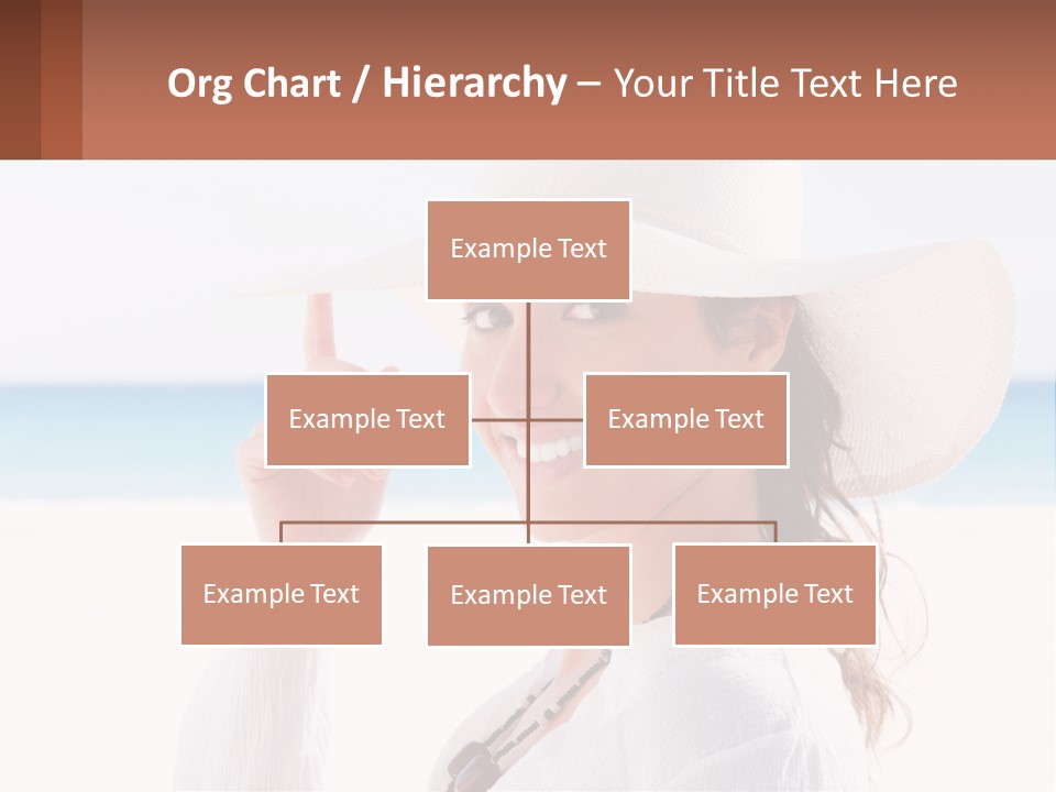 A Woman In A White Hat Pointing At The Camera PowerPoint Template