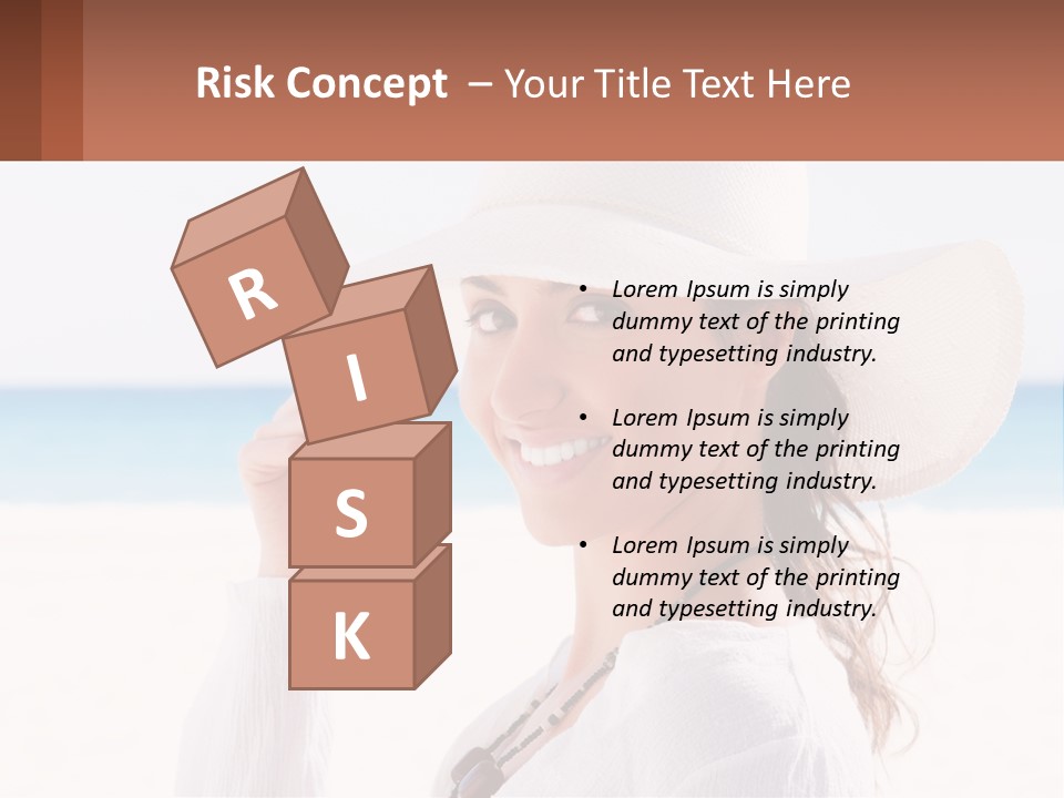 A Woman In A White Hat Pointing At The Camera PowerPoint Template