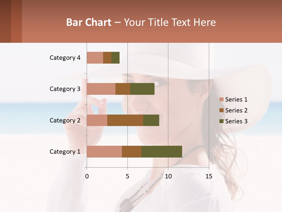 A Woman In A White Hat Pointing At The Camera PowerPoint Template