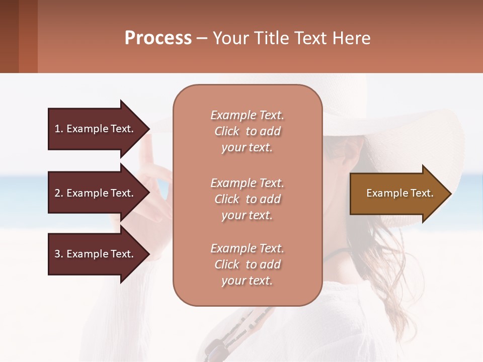 A Woman In A White Hat Pointing At The Camera PowerPoint Template