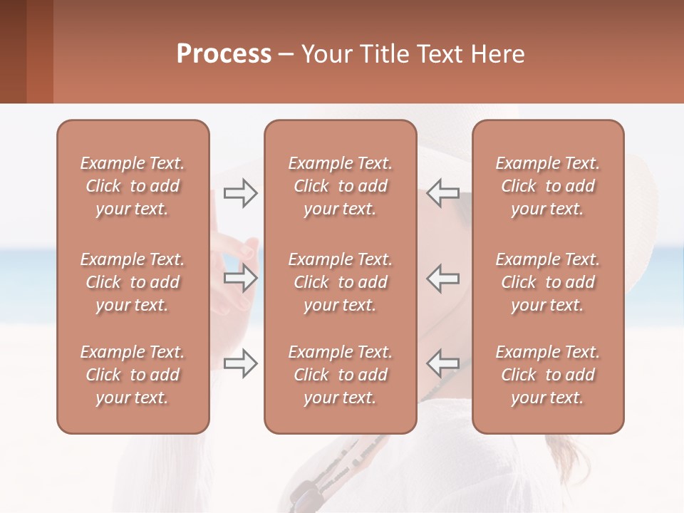 A Woman In A White Hat Pointing At The Camera PowerPoint Template