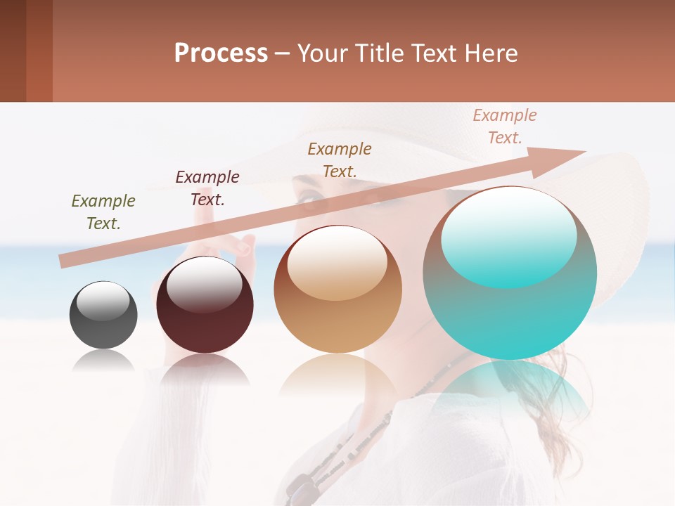 A Woman In A White Hat Pointing At The Camera PowerPoint Template