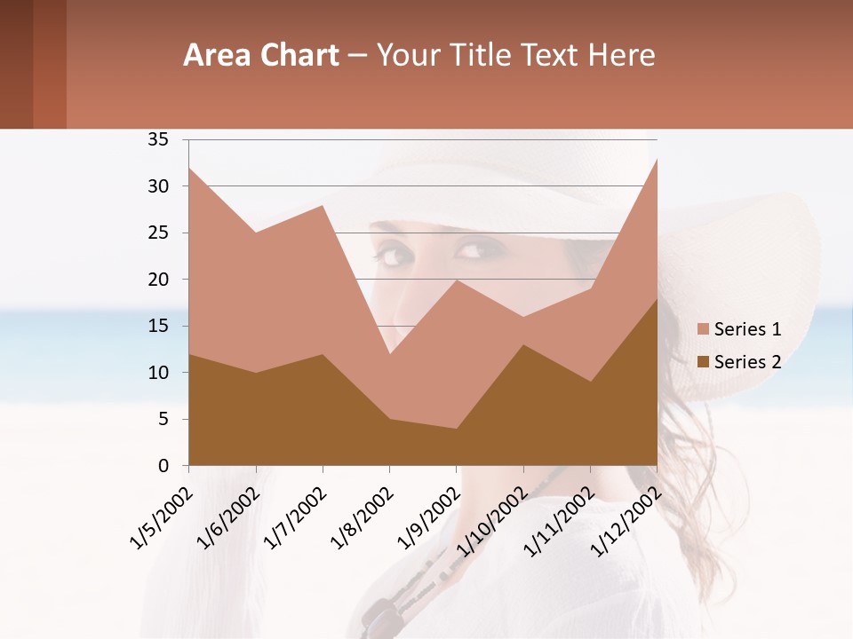 A Woman In A White Hat Pointing At The Camera PowerPoint Template