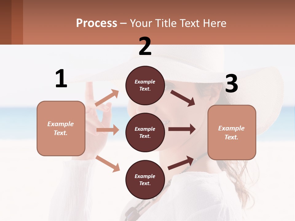 A Woman In A White Hat Pointing At The Camera PowerPoint Template