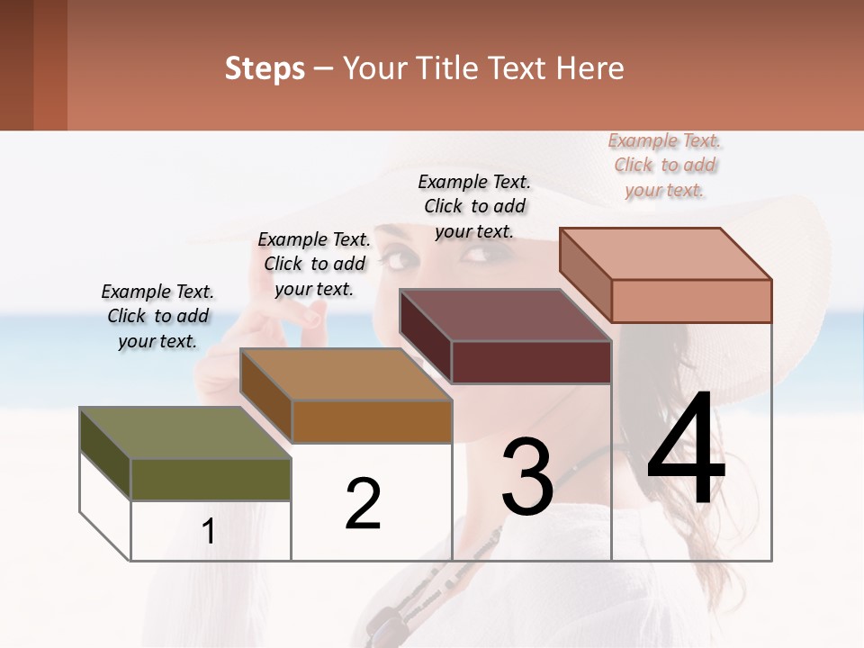 A Woman In A White Hat Pointing At The Camera PowerPoint Template