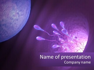 An Image Of A Cell Phone With A Purple Background PowerPoint Template