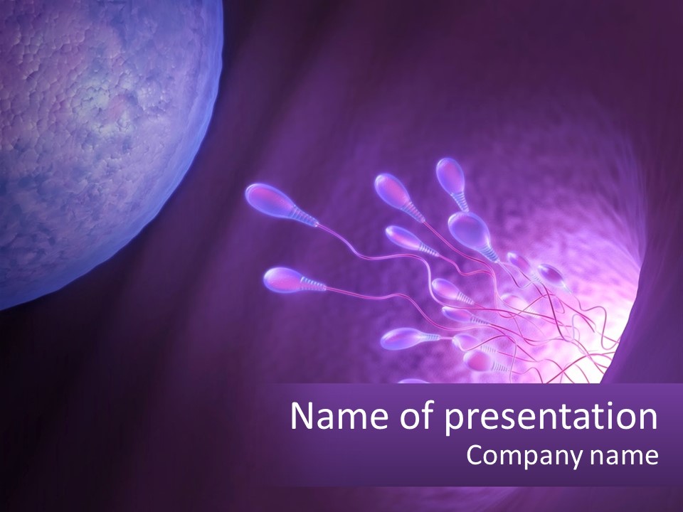 An Image Of A Cell Phone With A Purple Background PowerPoint Template