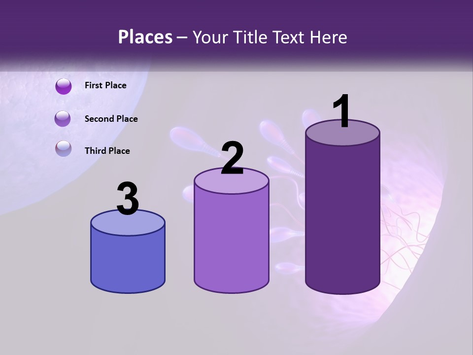 An Image Of A Cell Phone With A Purple Background PowerPoint Template