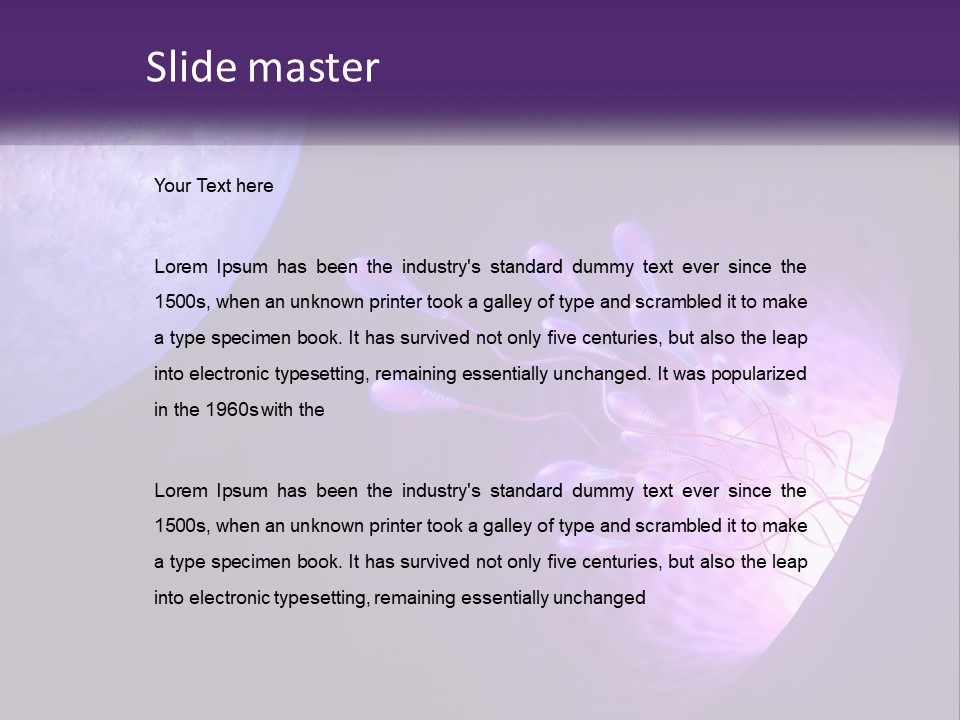 An Image Of A Cell Phone With A Purple Background PowerPoint Template