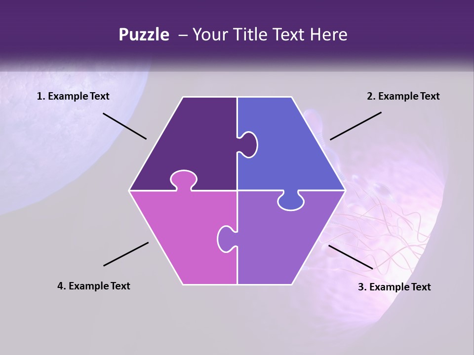 An Image Of A Cell Phone With A Purple Background PowerPoint Template