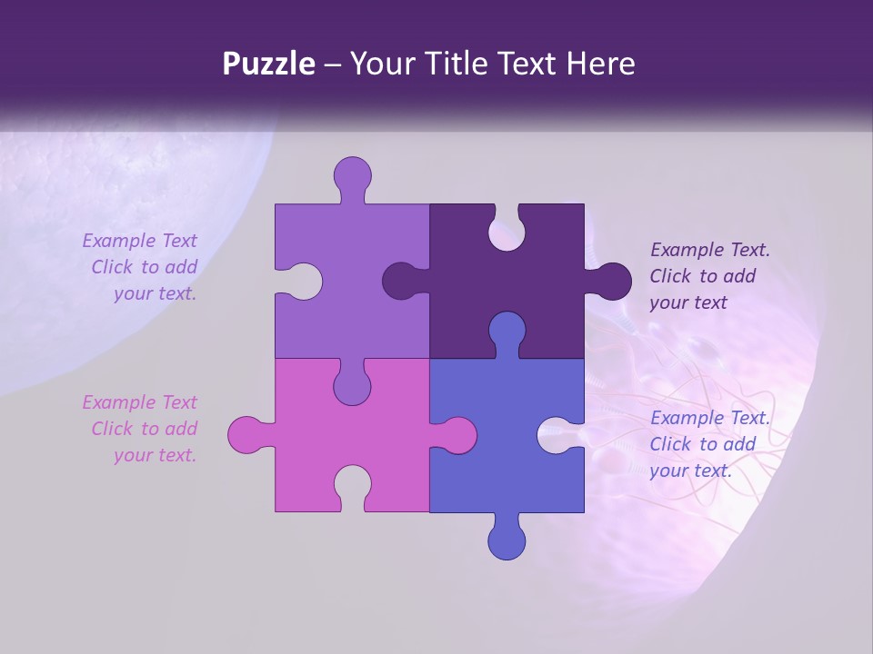 An Image Of A Cell Phone With A Purple Background PowerPoint Template