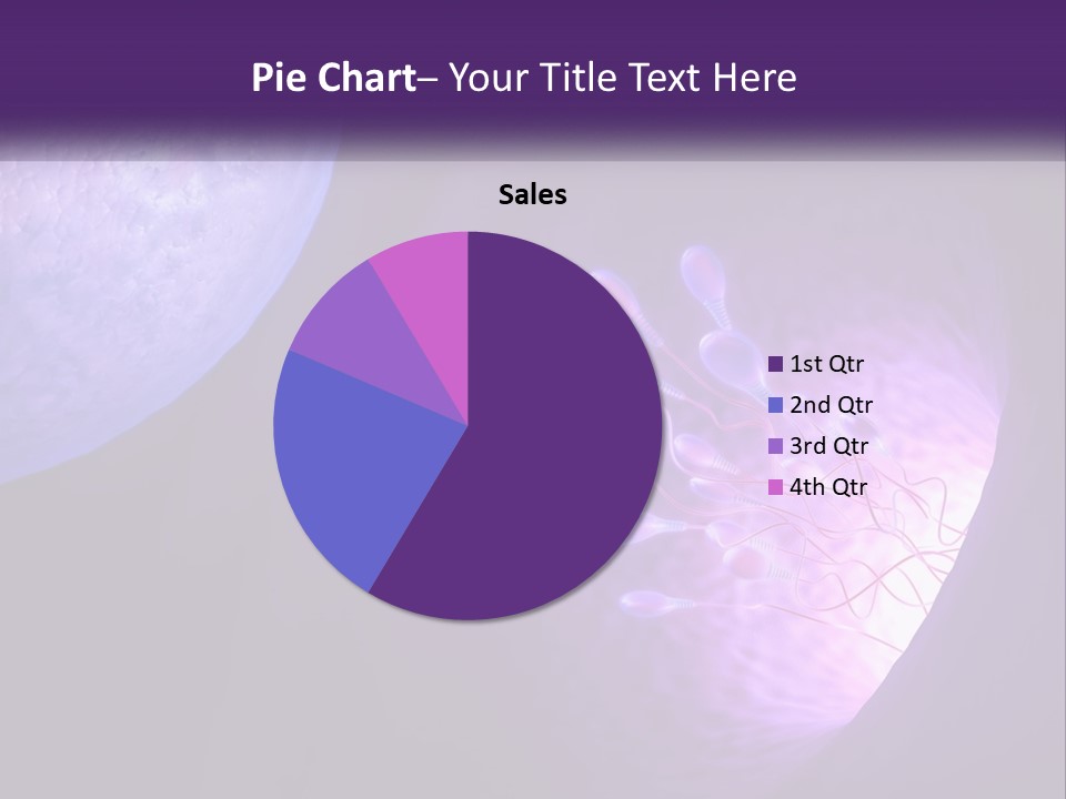An Image Of A Cell Phone With A Purple Background PowerPoint Template