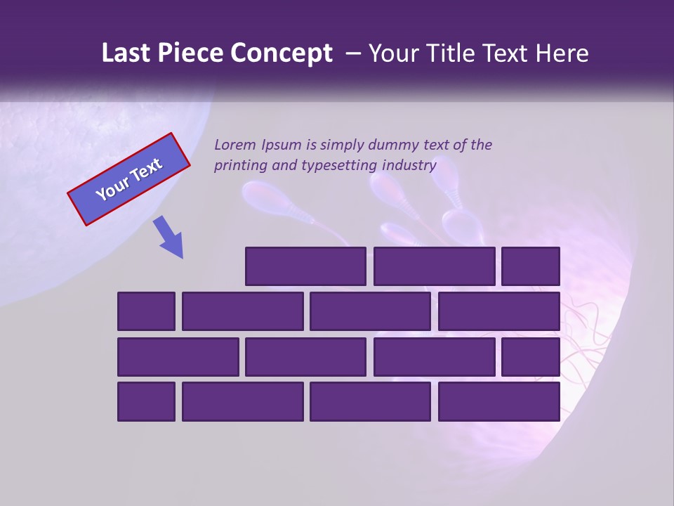 An Image Of A Cell Phone With A Purple Background PowerPoint Template