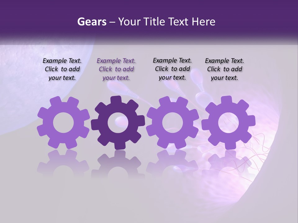 An Image Of A Cell Phone With A Purple Background PowerPoint Template