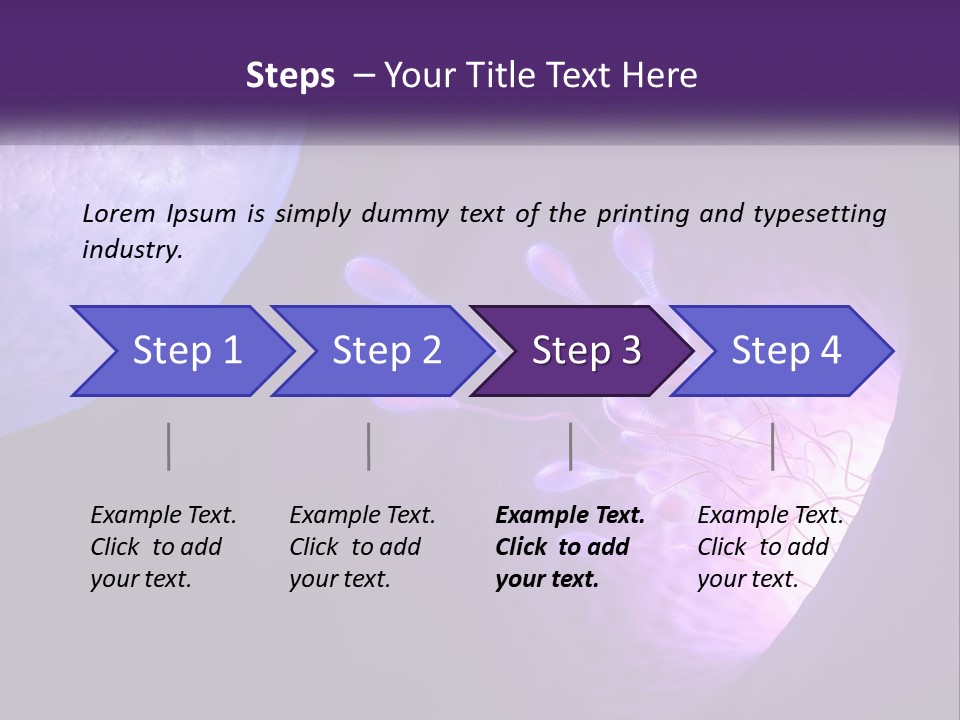 An Image Of A Cell Phone With A Purple Background PowerPoint Template