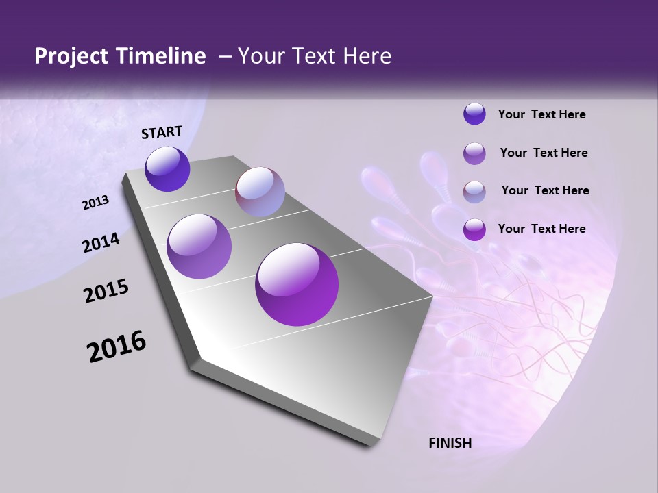 An Image Of A Cell Phone With A Purple Background PowerPoint Template