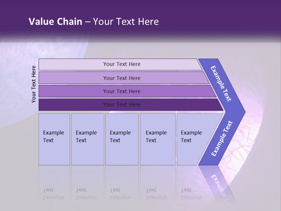 An Image Of A Cell Phone With A Purple Background PowerPoint Template