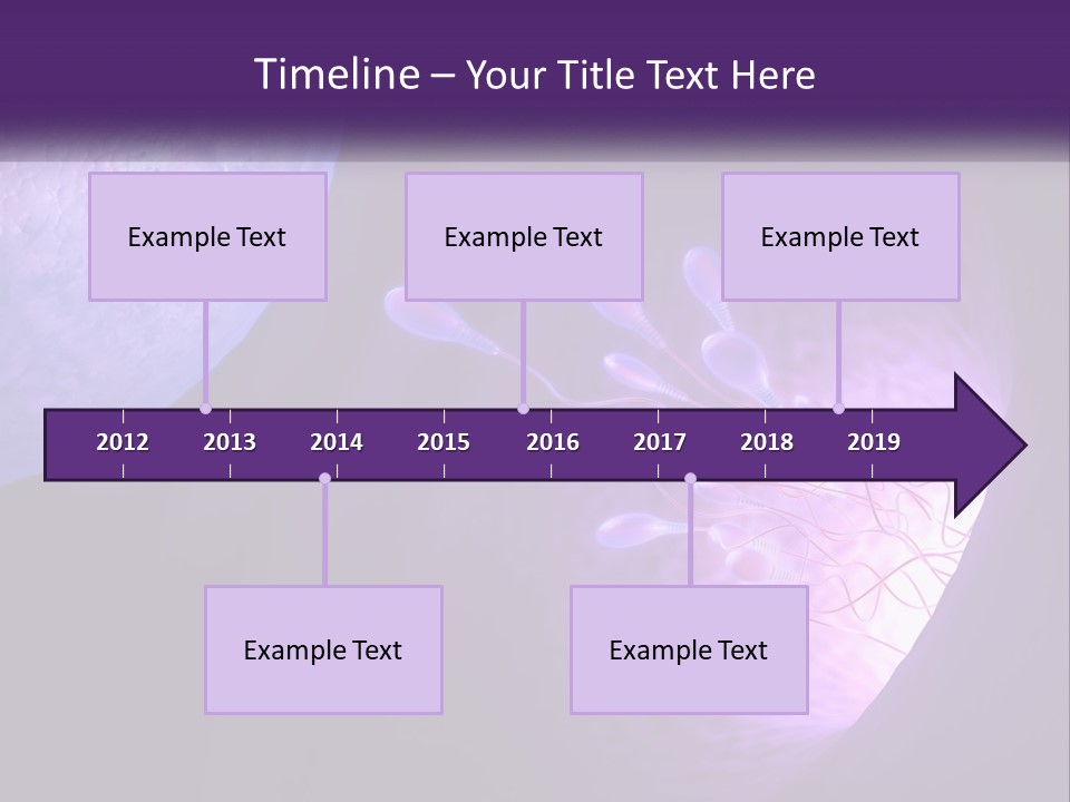 An Image Of A Cell Phone With A Purple Background PowerPoint Template
