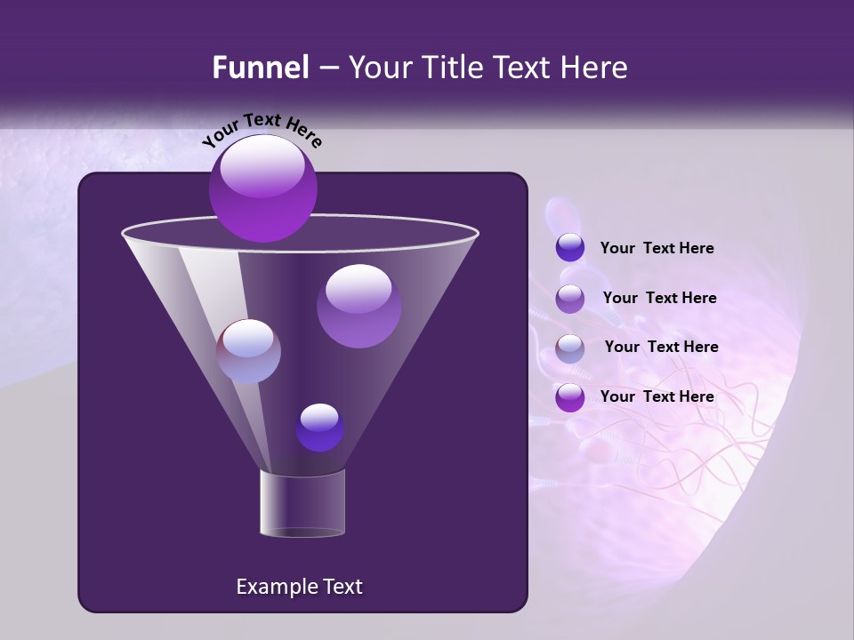 An Image Of A Cell Phone With A Purple Background PowerPoint Template