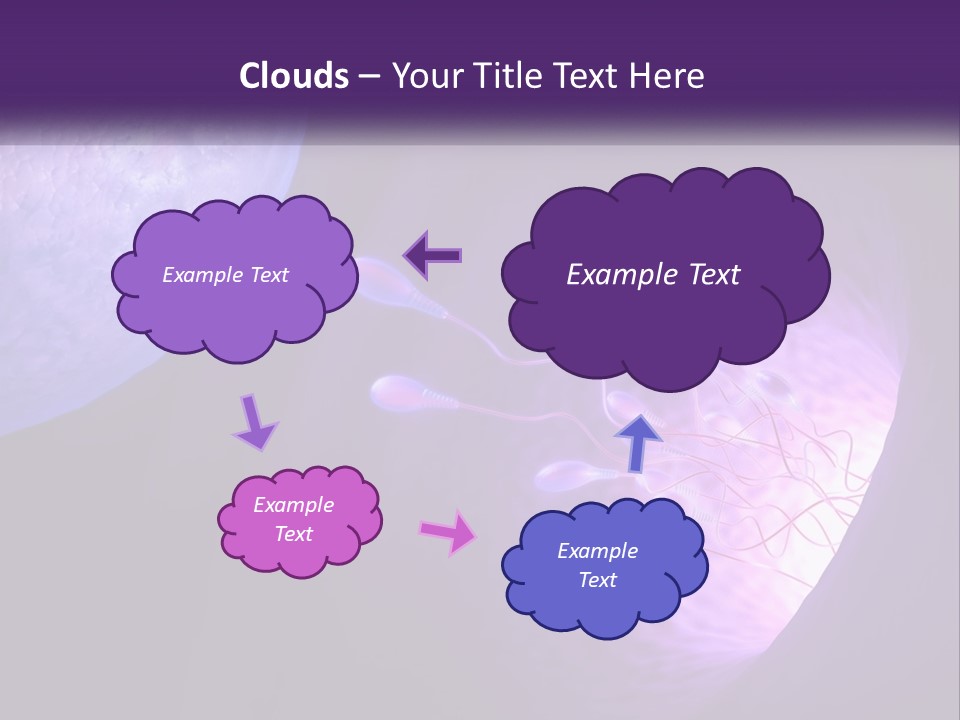 An Image Of A Cell Phone With A Purple Background PowerPoint Template