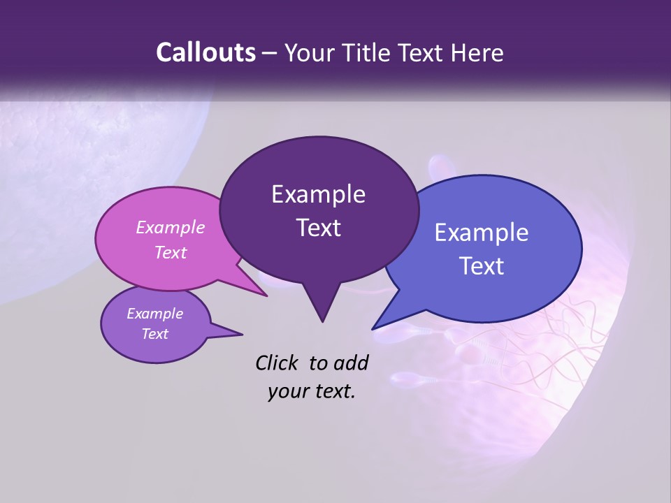 An Image Of A Cell Phone With A Purple Background PowerPoint Template