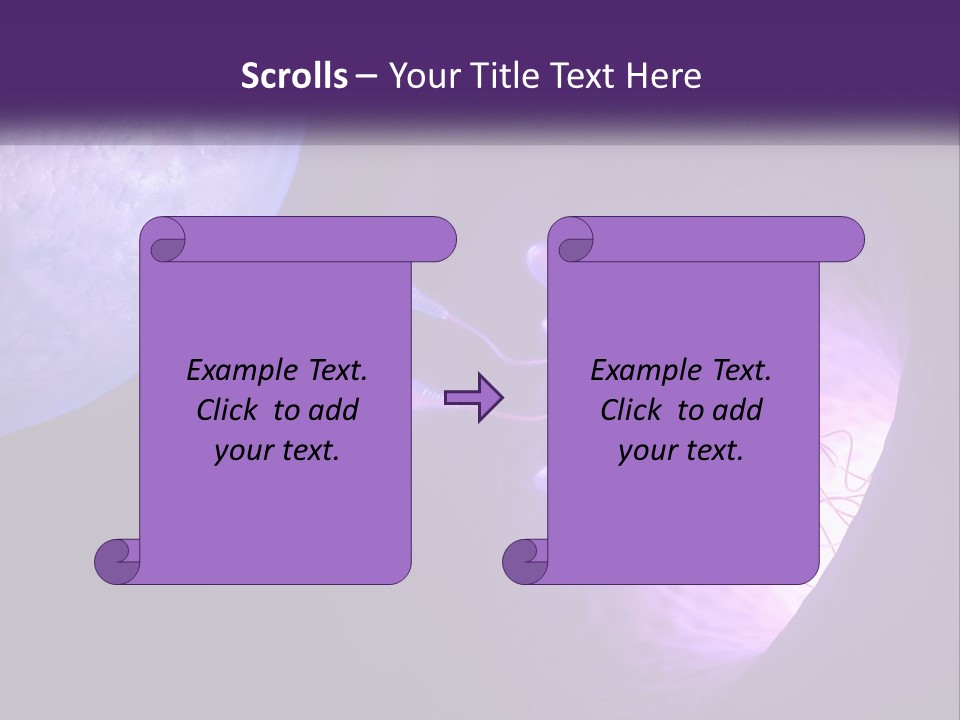 An Image Of A Cell Phone With A Purple Background PowerPoint Template