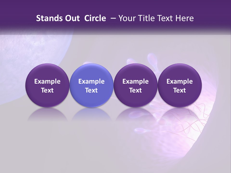 An Image Of A Cell Phone With A Purple Background PowerPoint Template