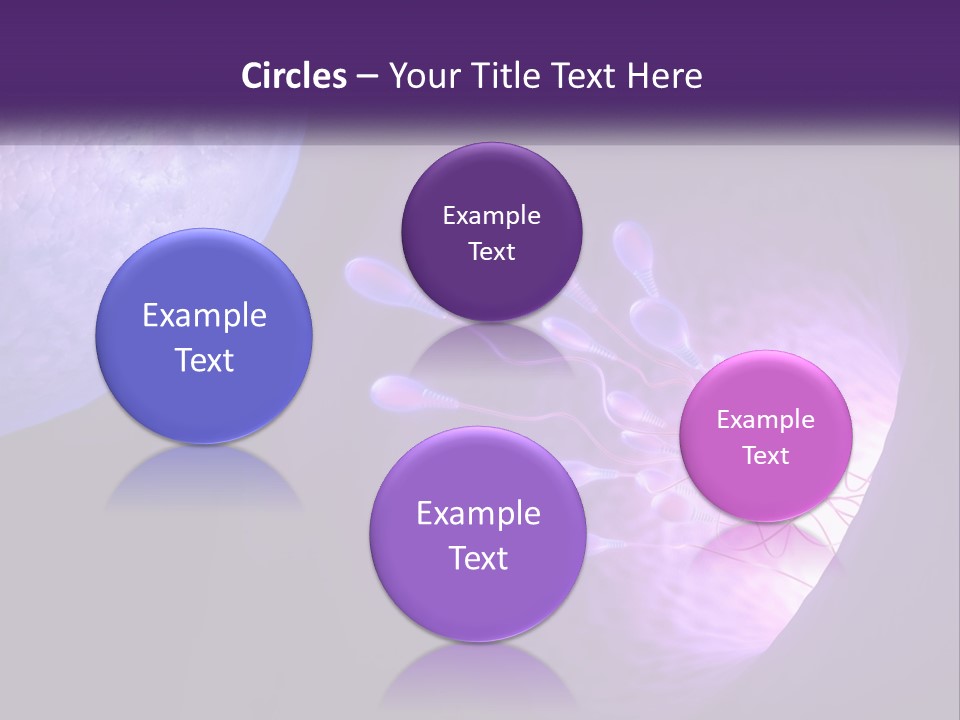 An Image Of A Cell Phone With A Purple Background PowerPoint Template