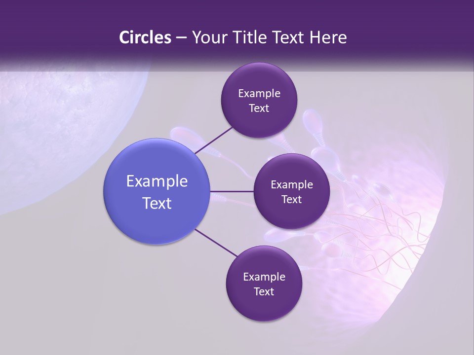 An Image Of A Cell Phone With A Purple Background PowerPoint Template
