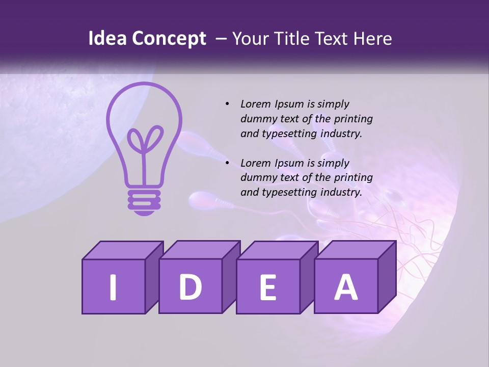 An Image Of A Cell Phone With A Purple Background PowerPoint Template